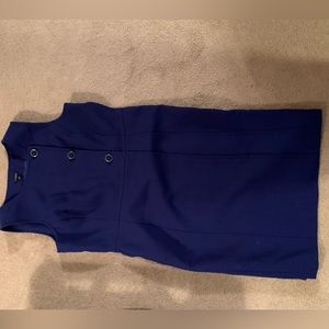 beautiful blue dress with buttons